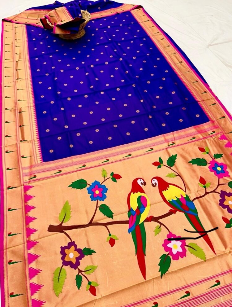 Muniya Border Paithani Silk